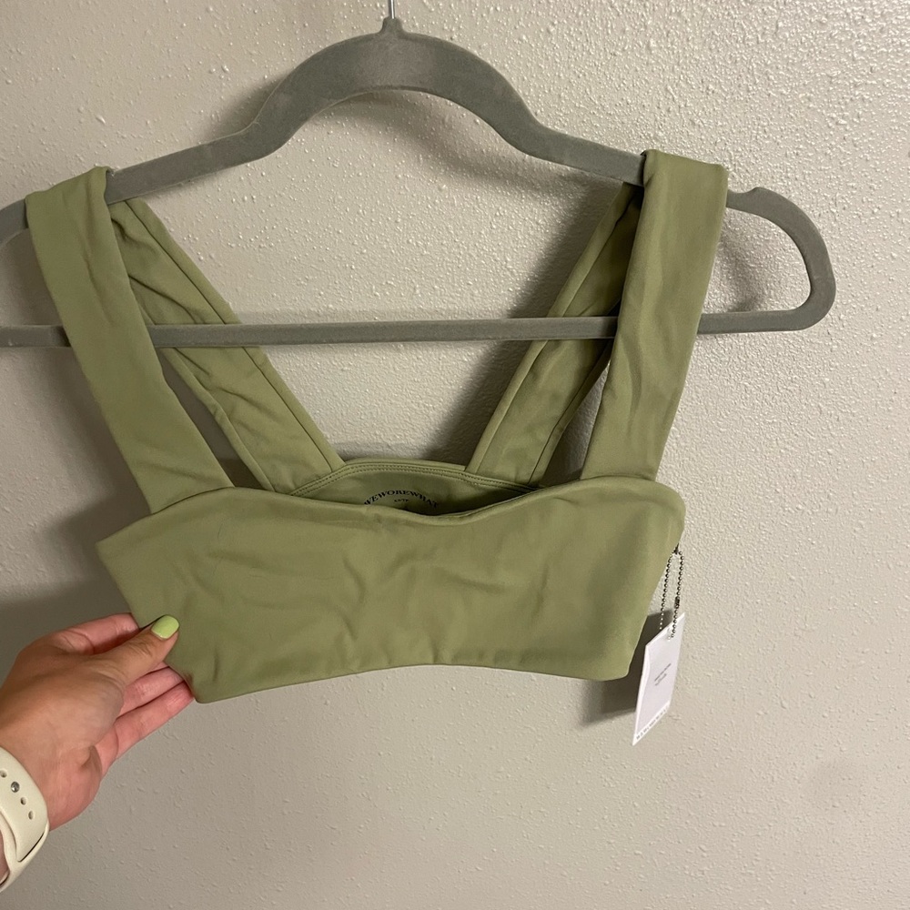 We wore what bandeau bra top